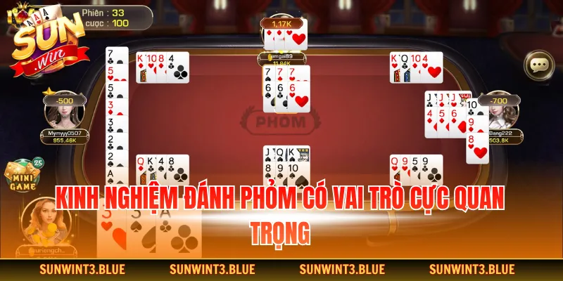 Kinh nghiệm đánh phỏm có vai trò cực quan trọng